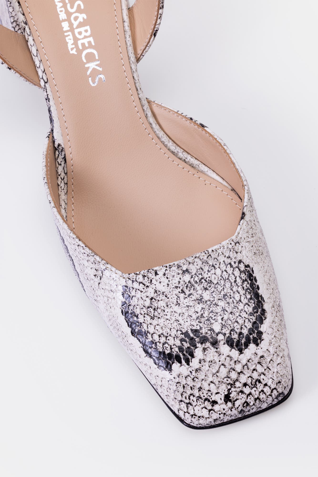 BELLS & BECKS Lana Mid-Heel Slingback, Alternate, color, Snake