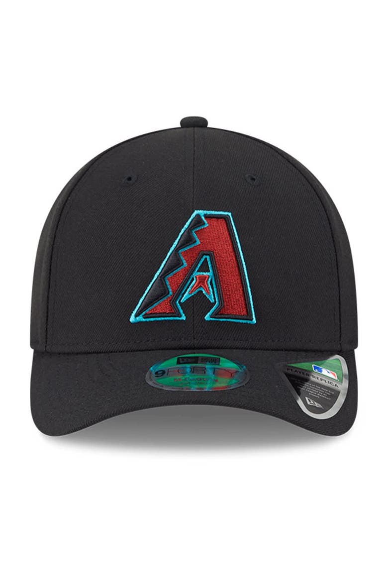 Men's New Era  Black Arizona Diamondbacks Player Replica 9FORTY Adjustable Hat, Alternate, color, Black