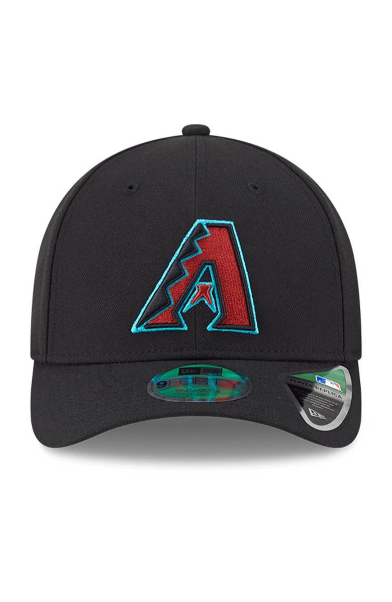 New Era Men's New Era Black Arizona Diamondbacks Player Replica 9FORTY Adjustable Hat, Alternate, color, Black