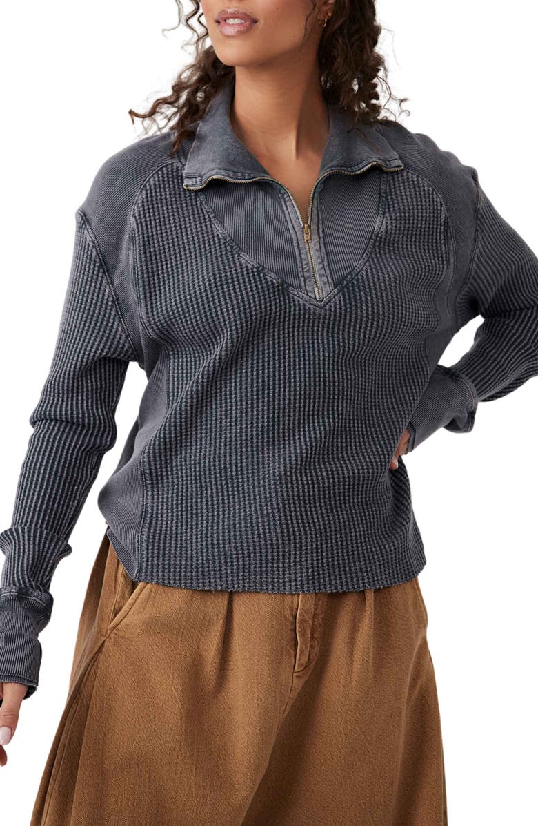 Free People Ashton Half Zip Thermal Top, Main, color,