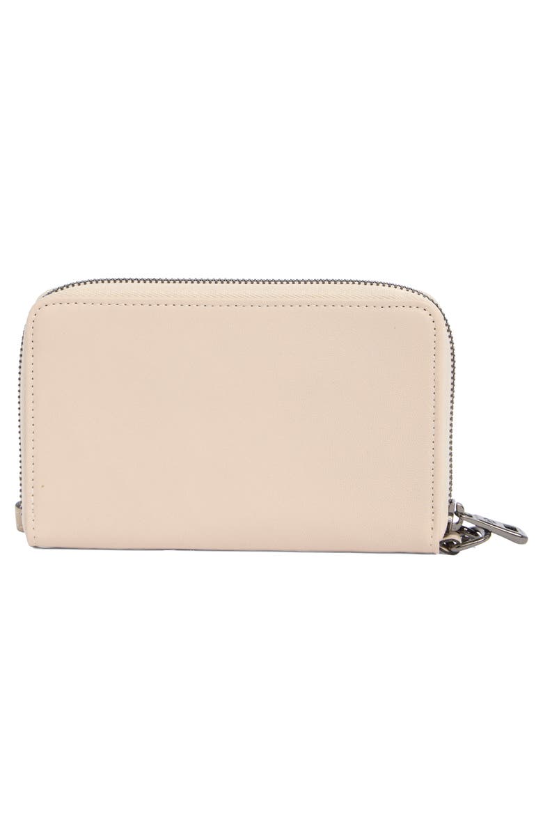 Longchamp Le Pilage Cuir Zip Wristlet Wallet, Alternate, color, Chalk