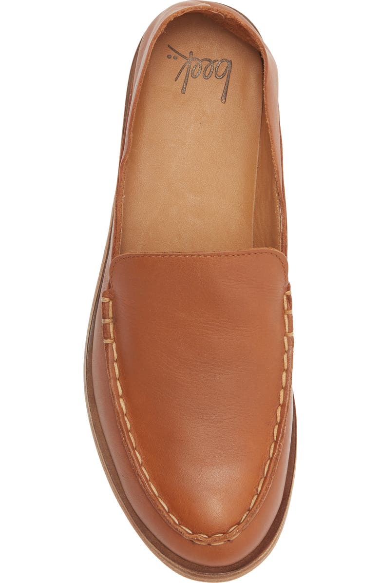 Beek Pepper Moc Toe Loafer, Alternate, color, Cognac