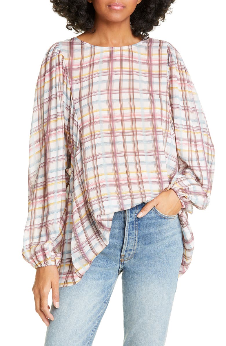 Dolan Yvette Balloon Sleeve Top, Main, color,