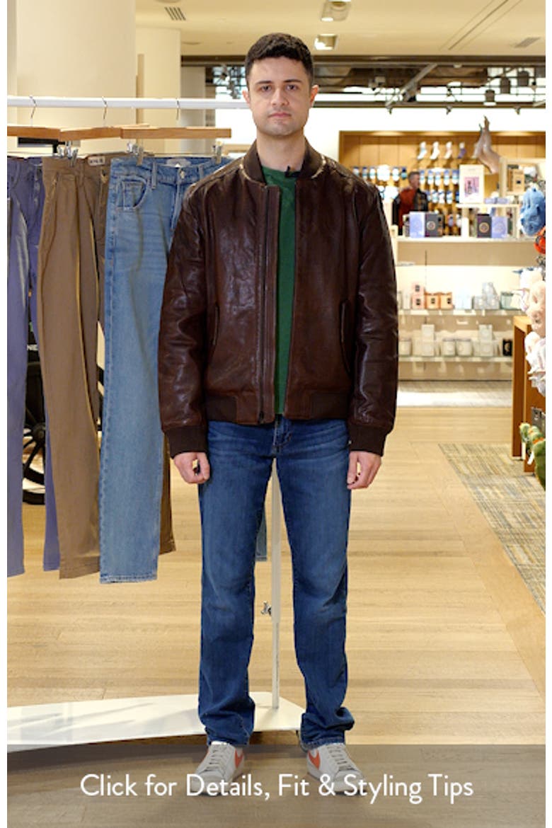 Leather Bomber Jacket video