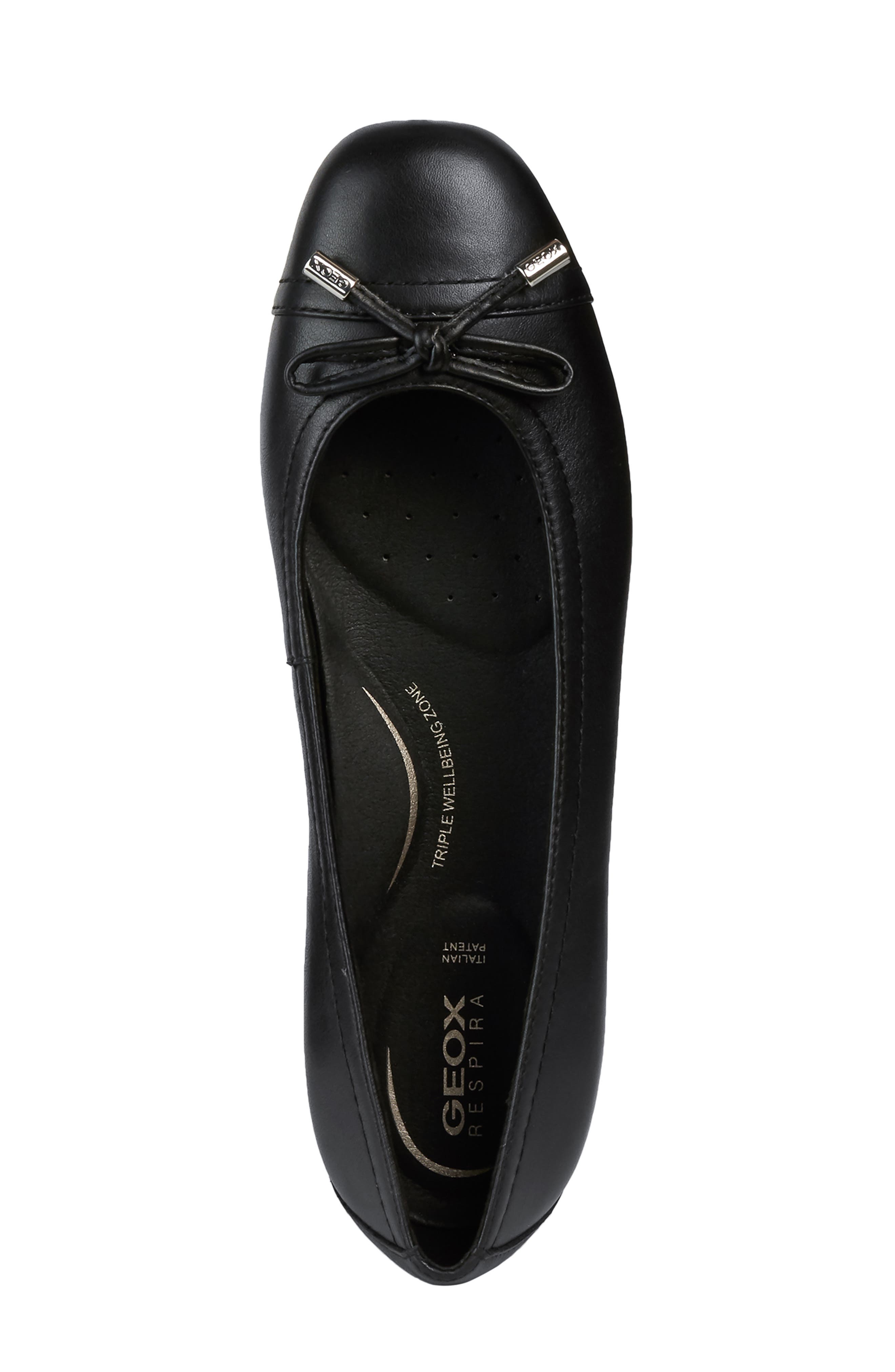 Annytah Cap Toe Flat, Alternate, color, BLACK NAPPA LEATHER