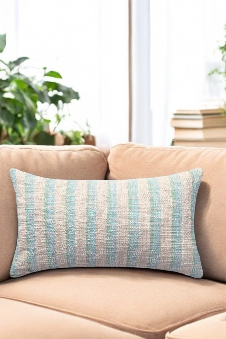 Phineas Lumbar Pillow Cover, Alternate, color, Sea