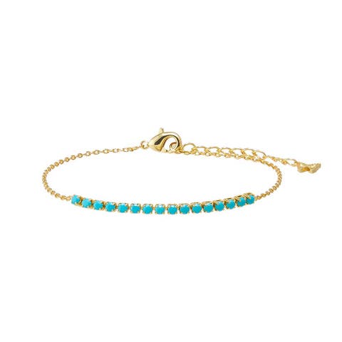 Colored Four Prong Half Tennis Bracelet