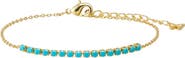BY ADINA EDEN Colored Four Prong Half Tennis Bracelet