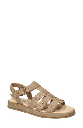 Easy Street Chirp Quarter Strap Gladiator Sandal In Neutral