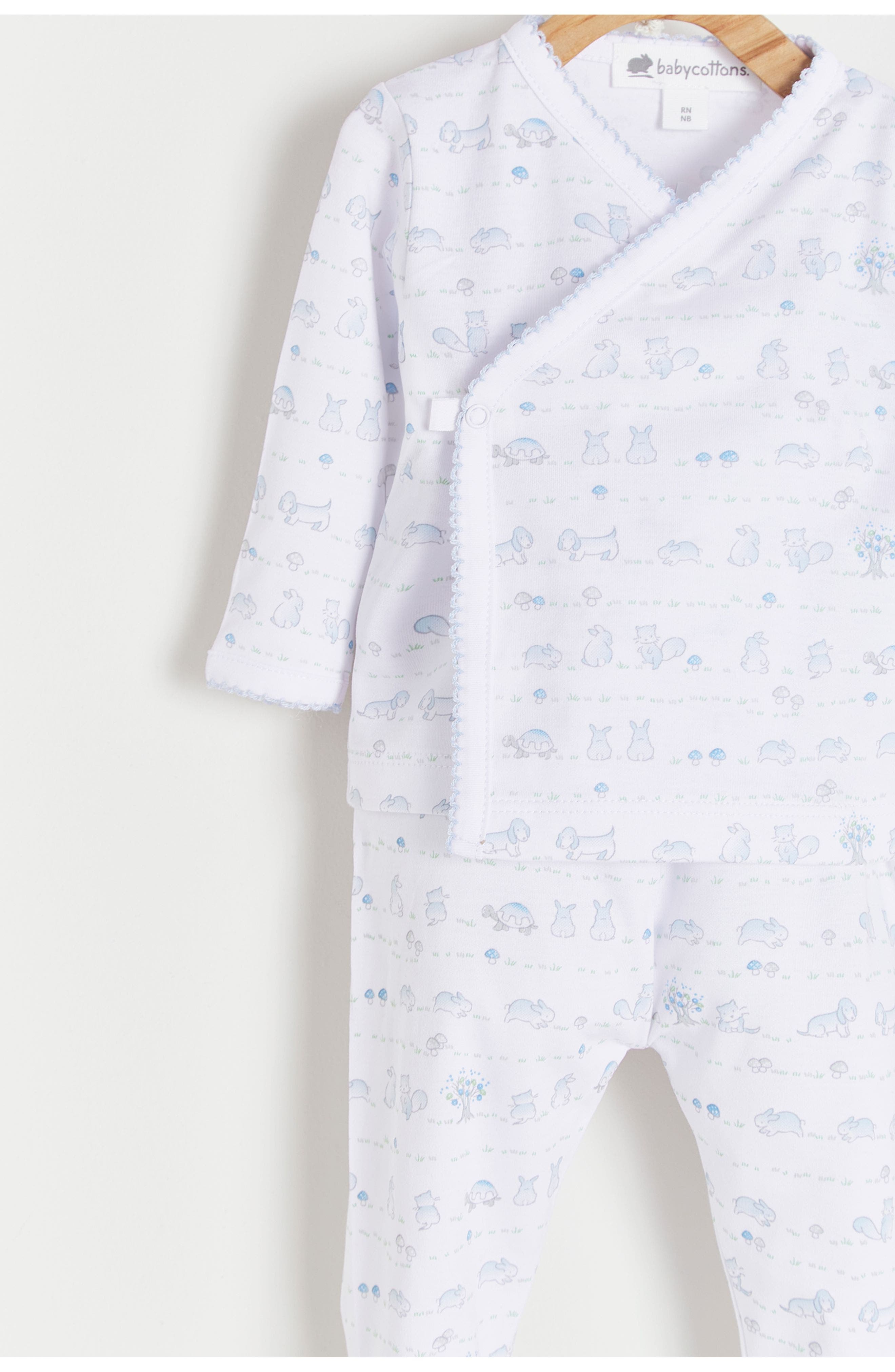 White & Light Blue