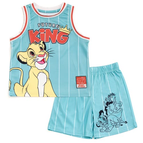 Disney Athletic Tank Top & Shorts Set In Blue