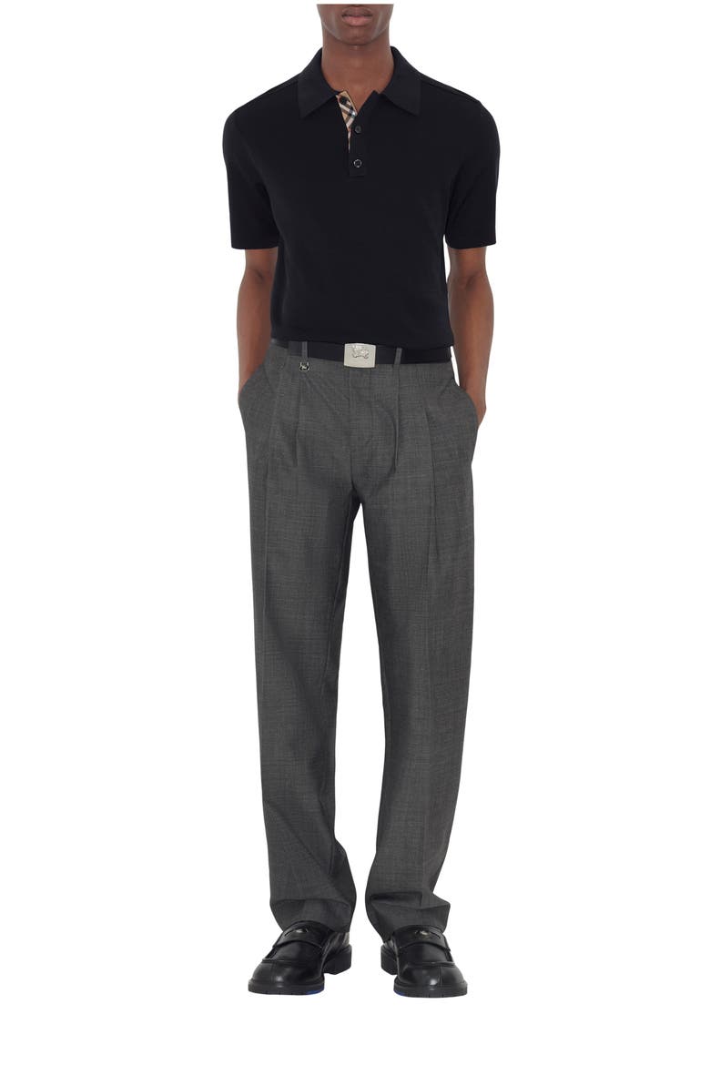 Wool Polo Shirt, Main, color, Navy