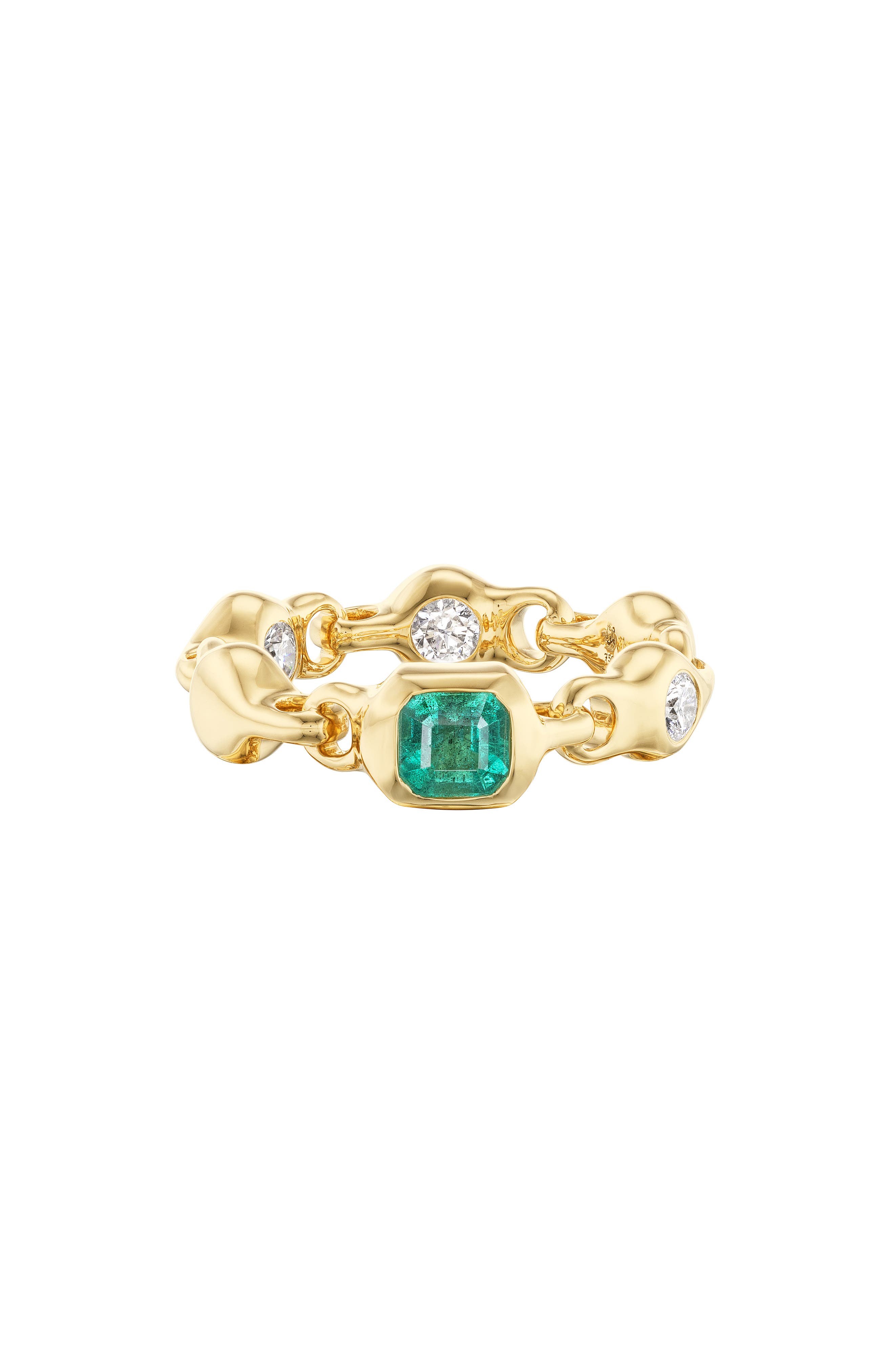 YELLOW GOLD/ EMERALD