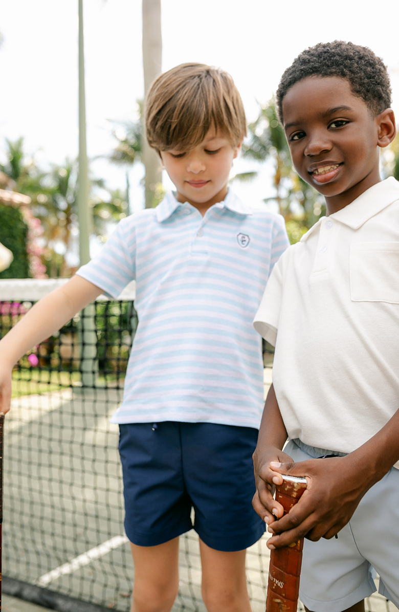 Little Paper Kids Archie Polo, Alternate, color, Ice Stripe