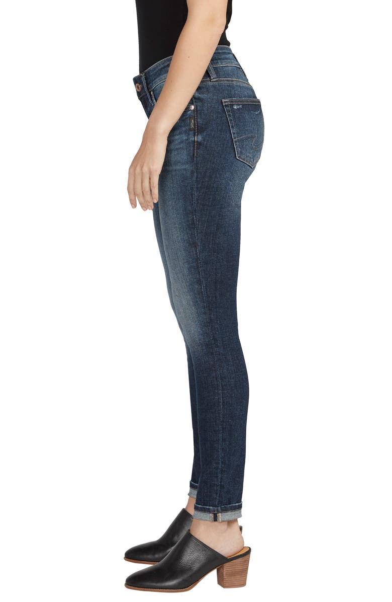 Silver Jeans Co. Mid Rise Slim Girlfriend Jeans, Alternate, color,