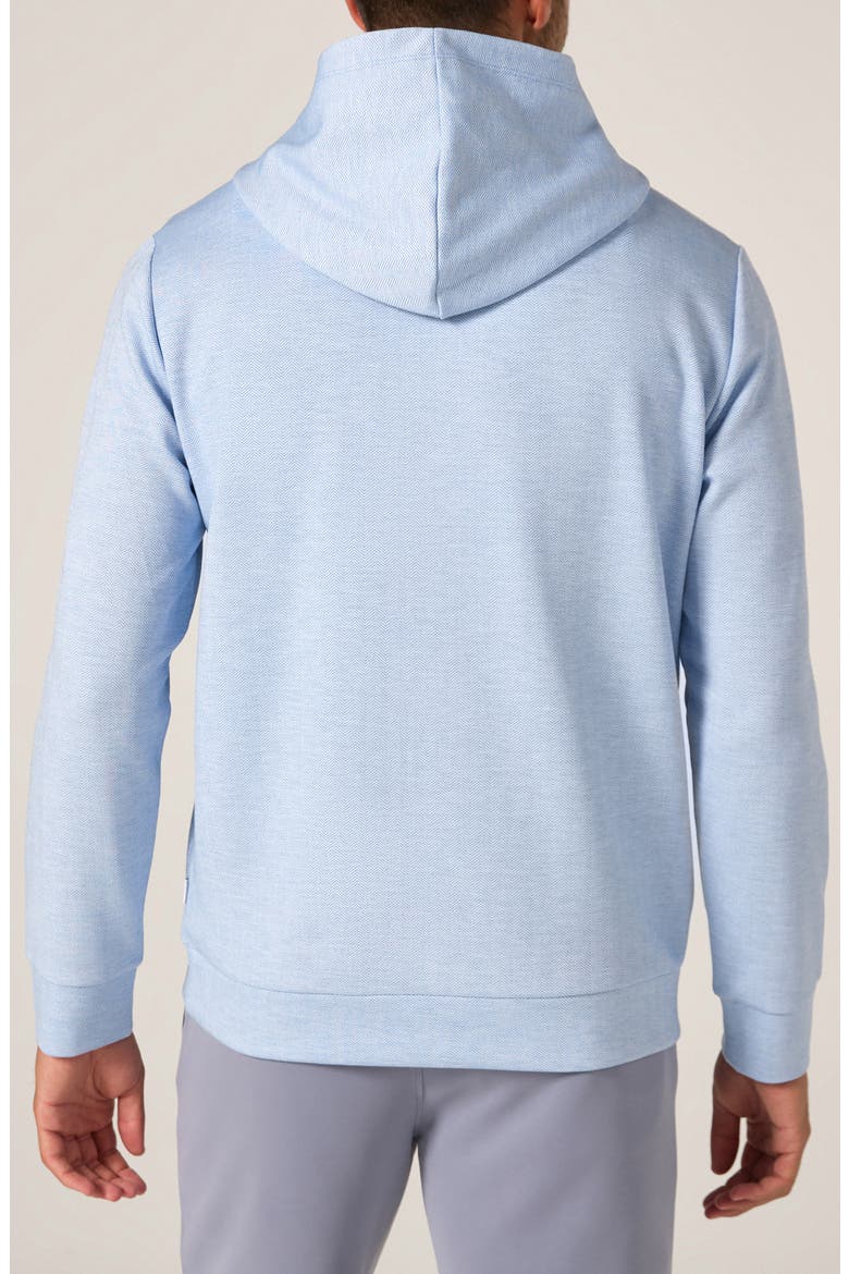 Roarke Herringbone Hoodie, Alternate, color, LIGHT BLUE