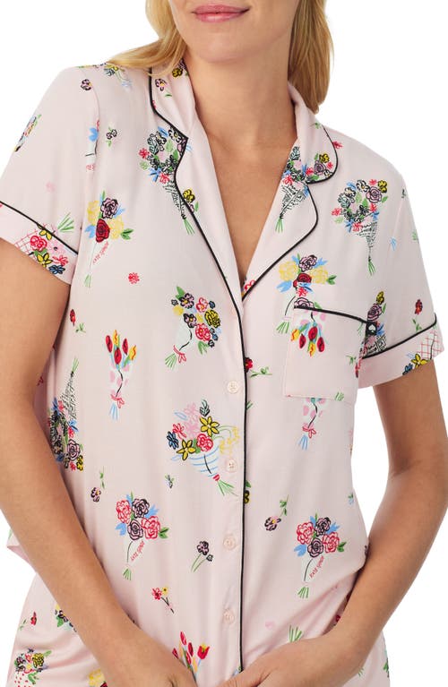 Kate Spade New York Print Short Pajamas In Pink