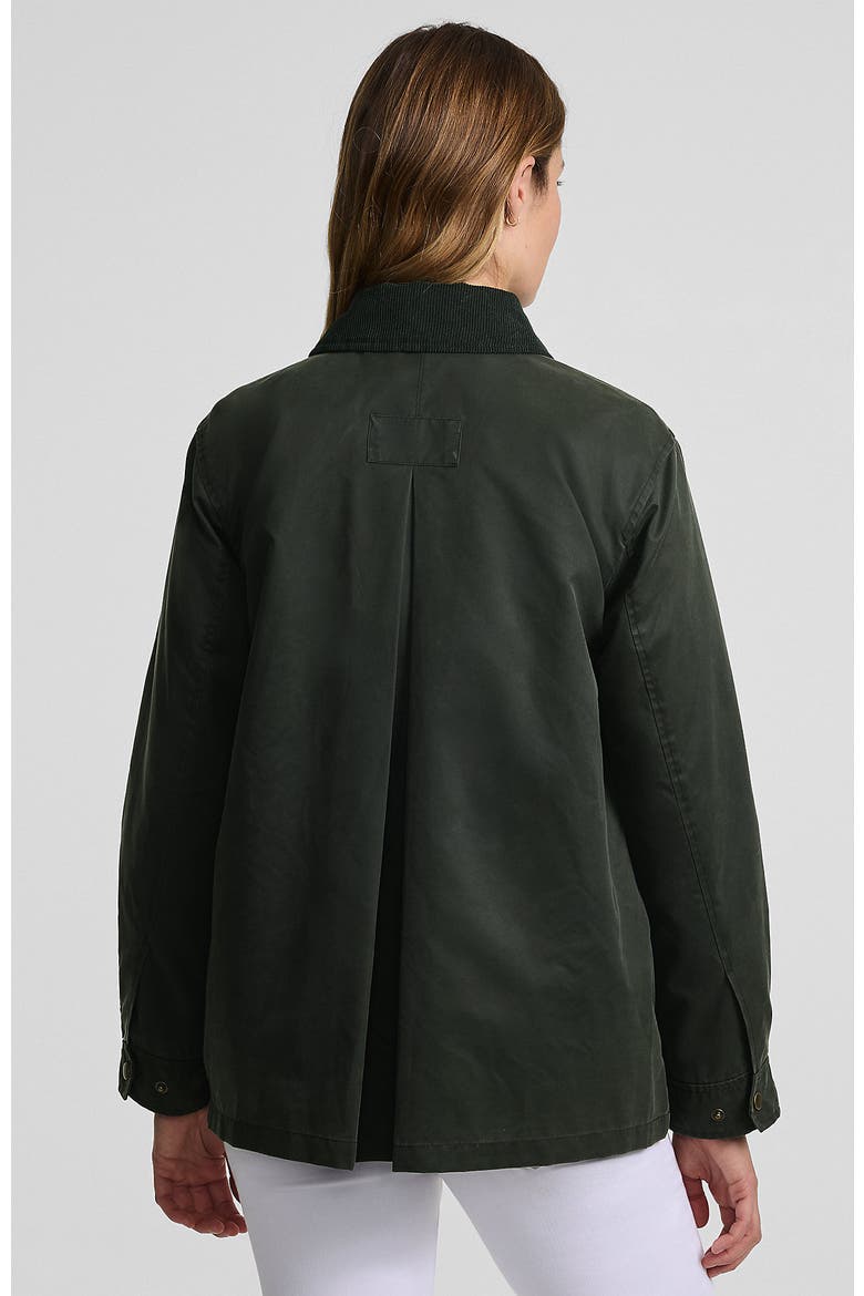 Waxed Barn Jacket, Alternate, color, Dark Green