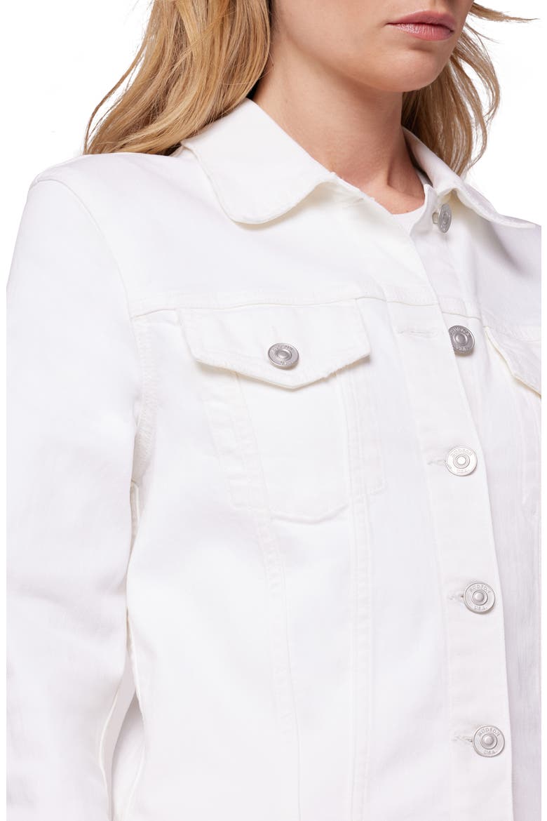 Denim Trucker Jacket, Alternate, color, WHITE