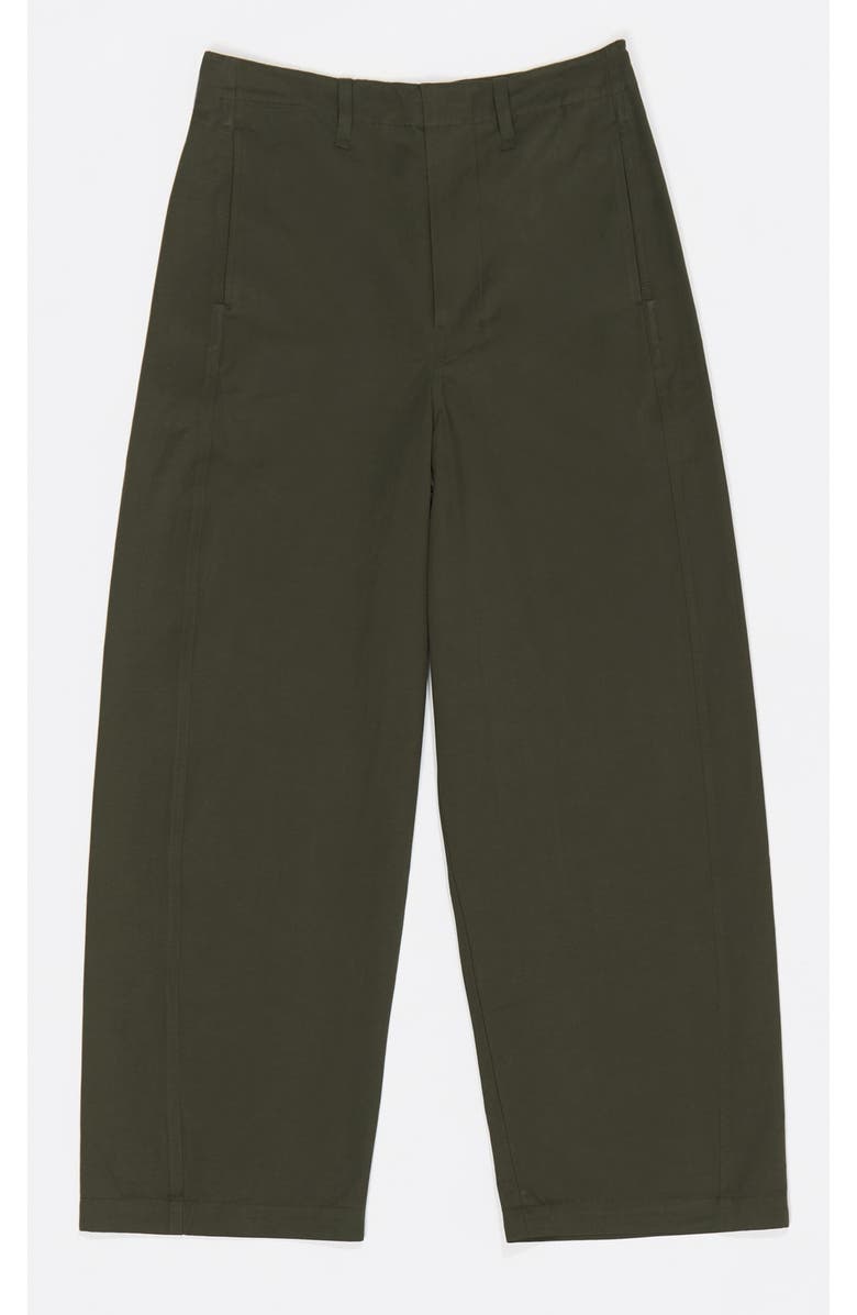 Bimba y Lola Lead Corduroy Barrel Leg Trousers, Alternate, color, Dark Khaki