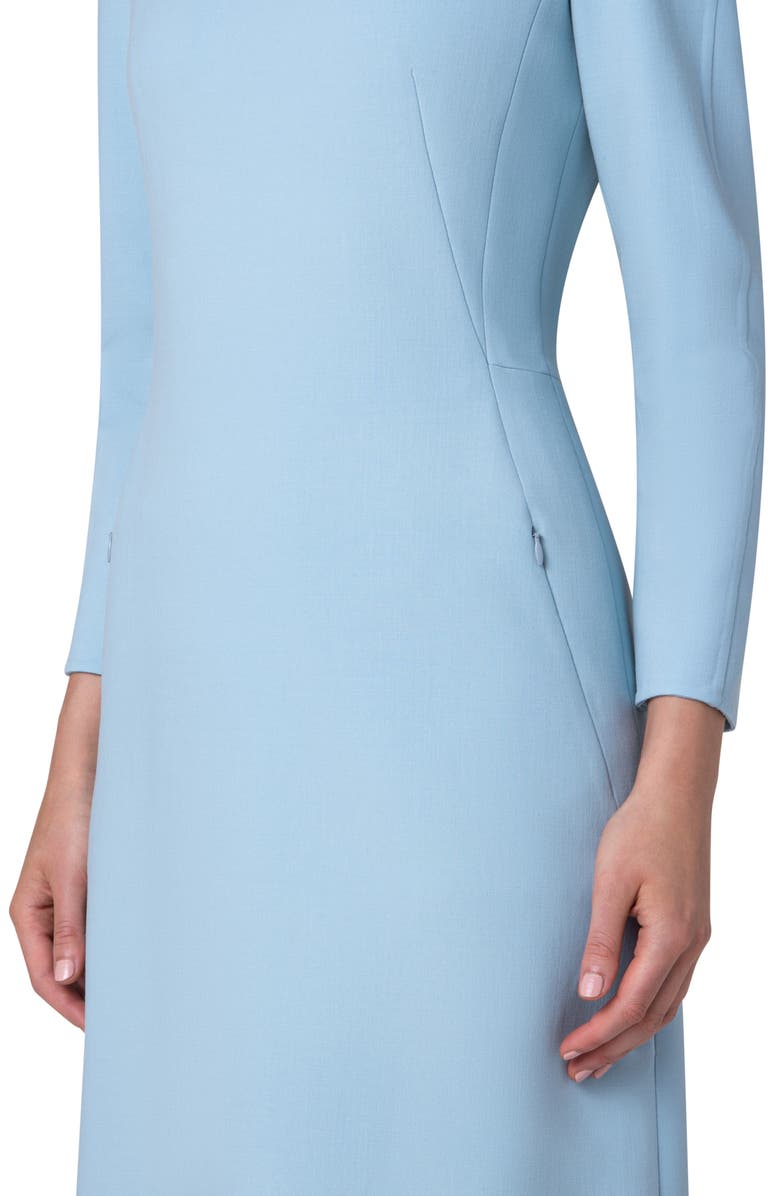 Akris Stretch Wool A-Line Dress, Alternate, color,