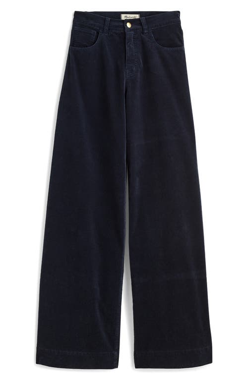 MADEWELL MADEWELL HIGH WAIST SUPERWIDE LEG VELVET PANTS