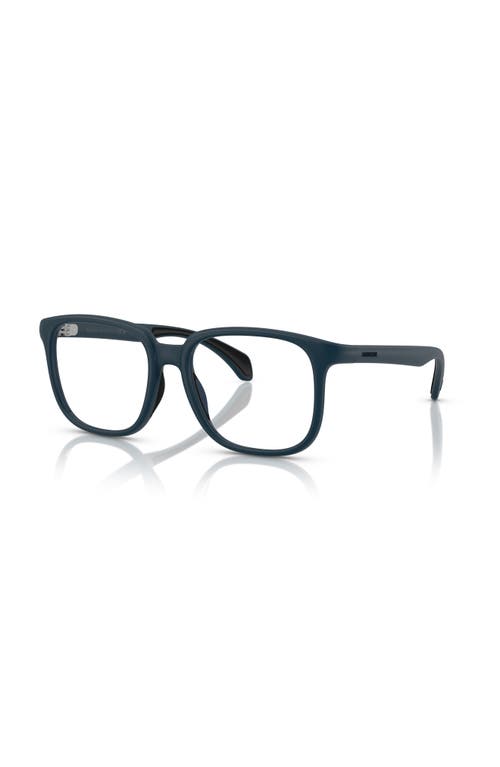 Moncler 53mm Square Optical Glasses In Blue