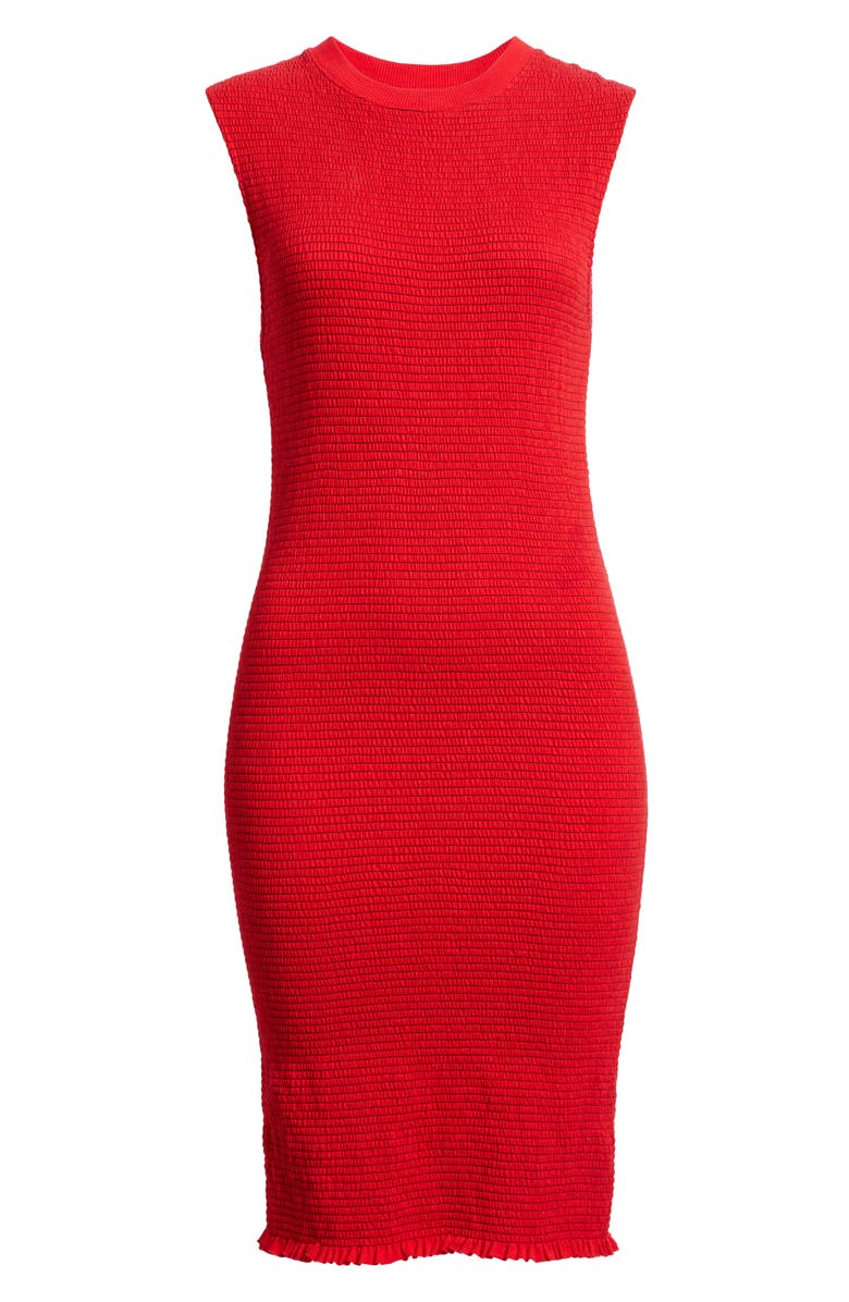 Nation LTD Sarabell Smock Sleeveless Pima Cotton Dress, Alternate, color, Red Shoes