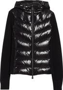 Moncler Grenoble Fleece & Quilted Down Hooded Jacket