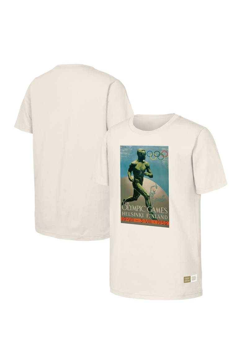 Men's  Natural 1952 Helsinki Games Olympic Heritage T-Shirt, Main, color, Natural
