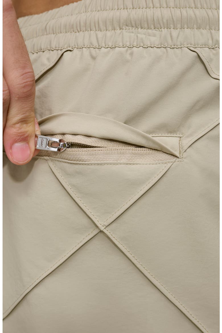Diamond Pintuck Swim Trunks, Alternate, color, TAN