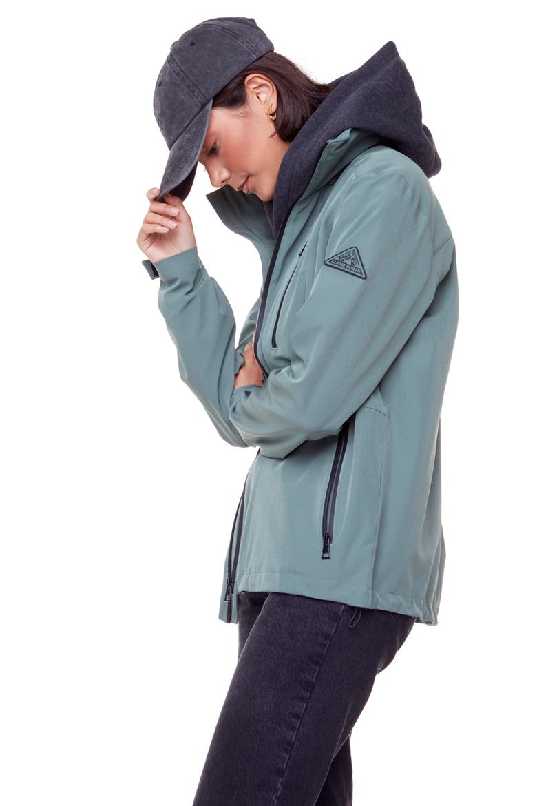 CARMACKS - Men's Midweight Rain Shell Jacket, Alternate, color, DUSTY GREEN