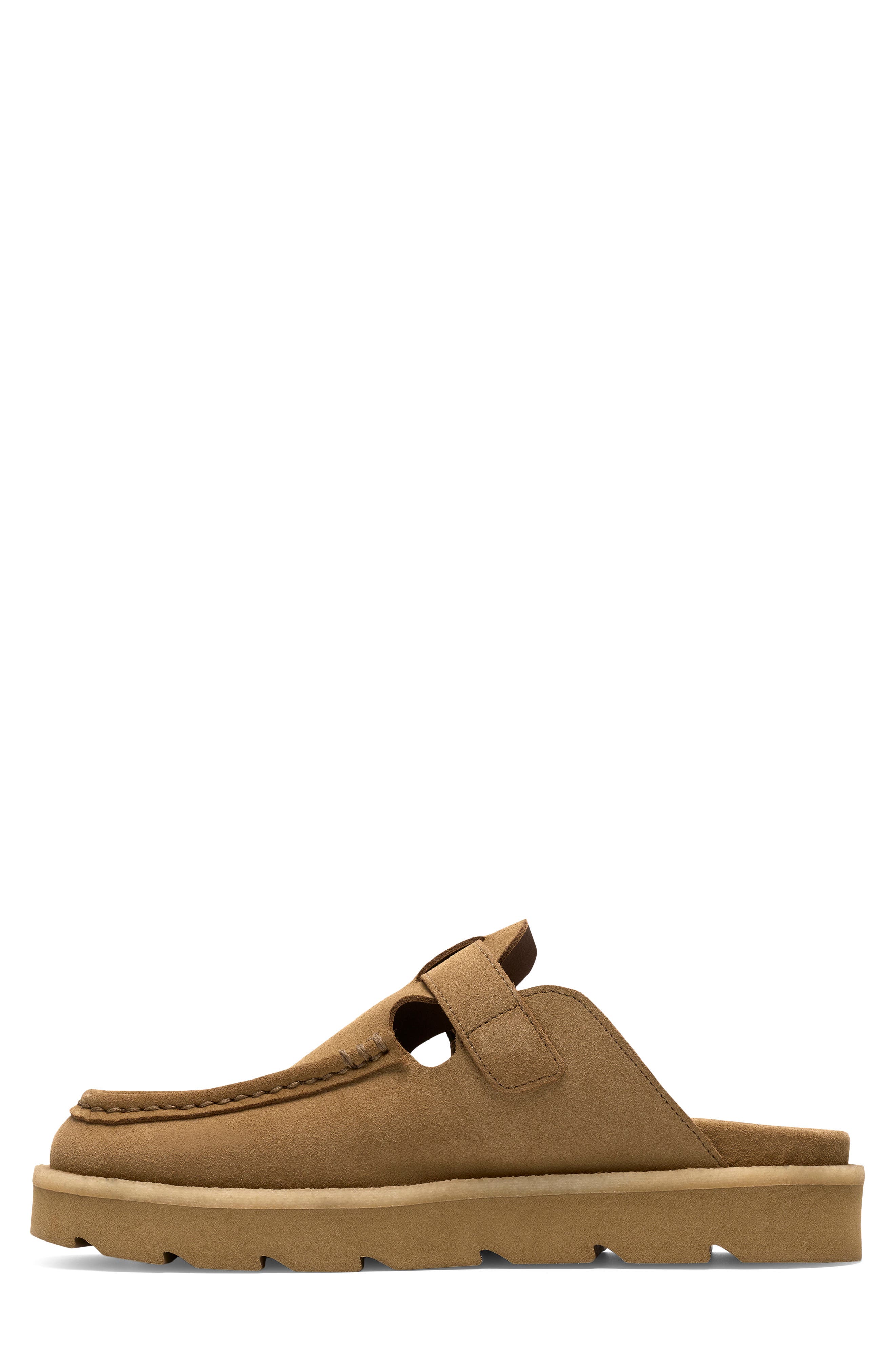 Meare Mocc Leather Mule, Alternate, color, DARK SAND SUEDE