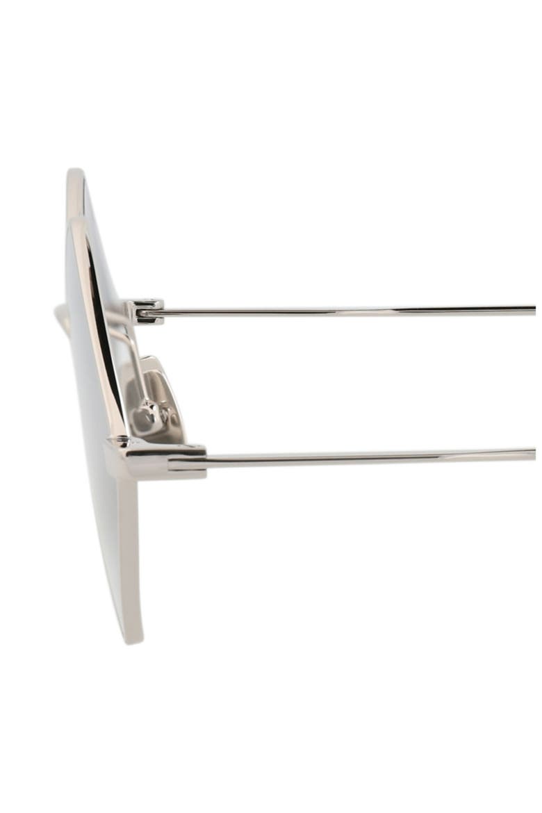55mm Diamond Metal Sunglasses, Alternate, color, SILVER SILVER SILVER