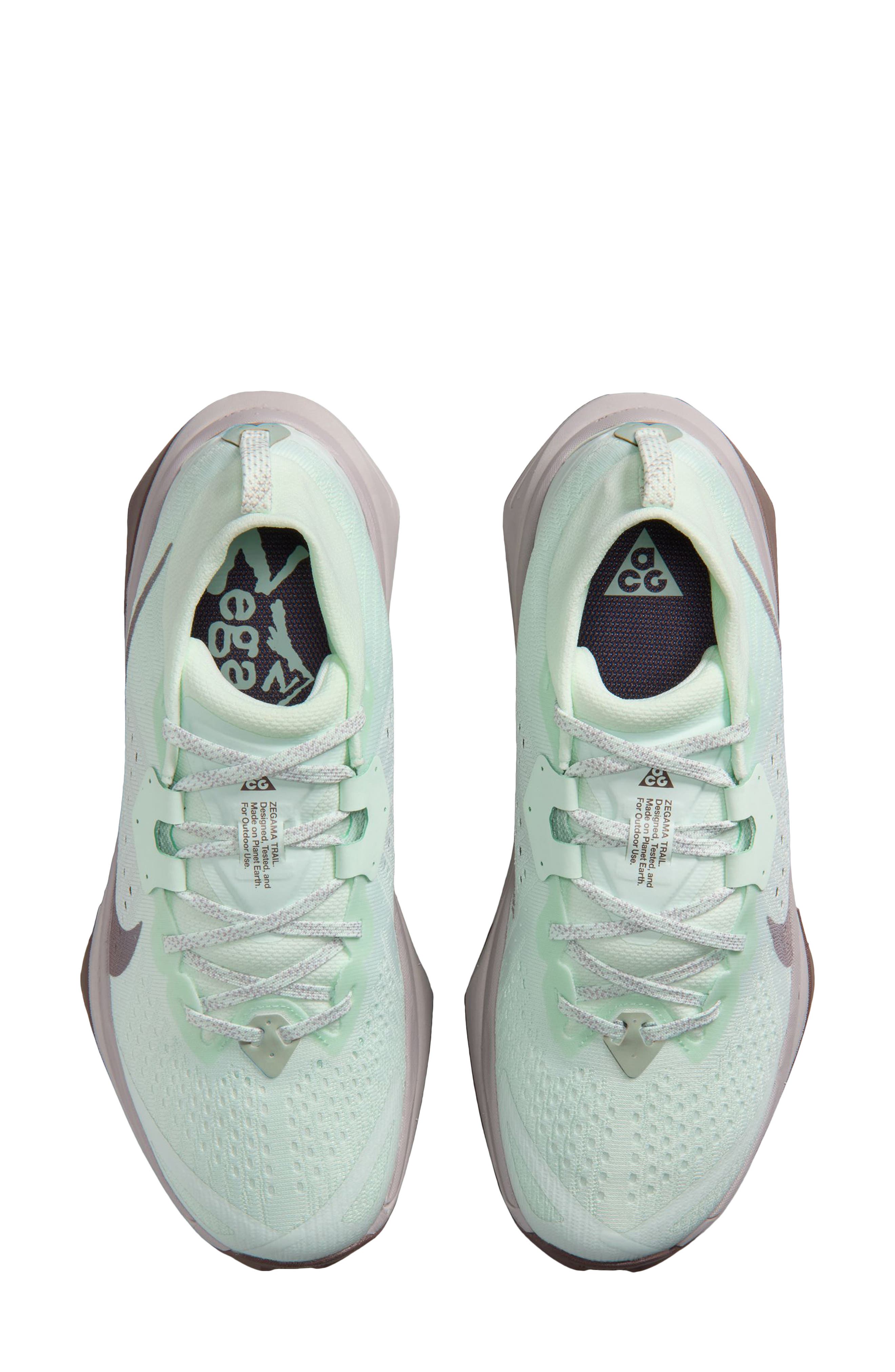ACG Zegama Trail Running Shoe, Alternate, color, BARELY GREEN/ SILVER LILAC