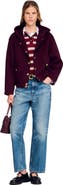 SANDRO Double-faced wool coat