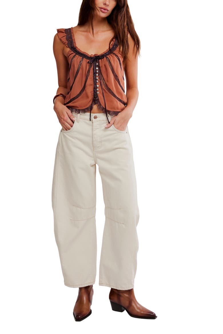 Mable Pleat & Ruffle Tank, Alternate, color, CANYON SUNSET COMBO