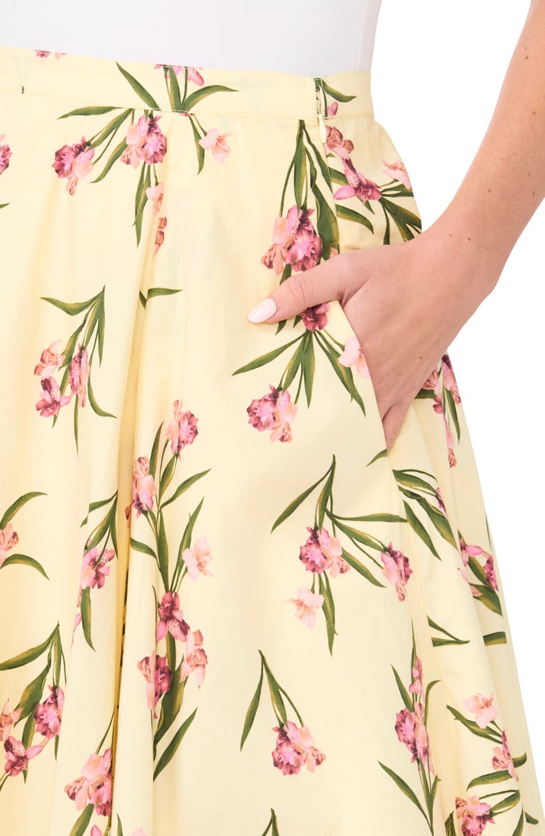 Ted Baker Midi Circle Skirt, Alternate, color, Light Yellow