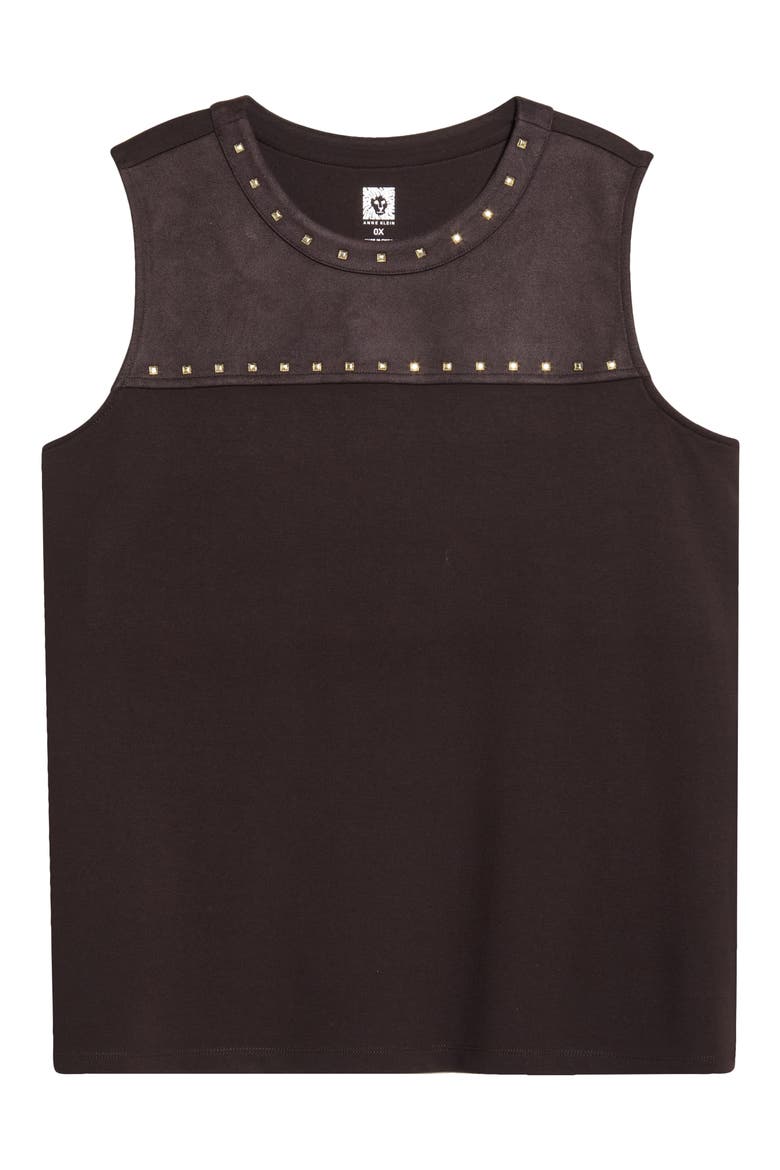 Studded Shell Top, Main, color, DEEP MAHOGANY