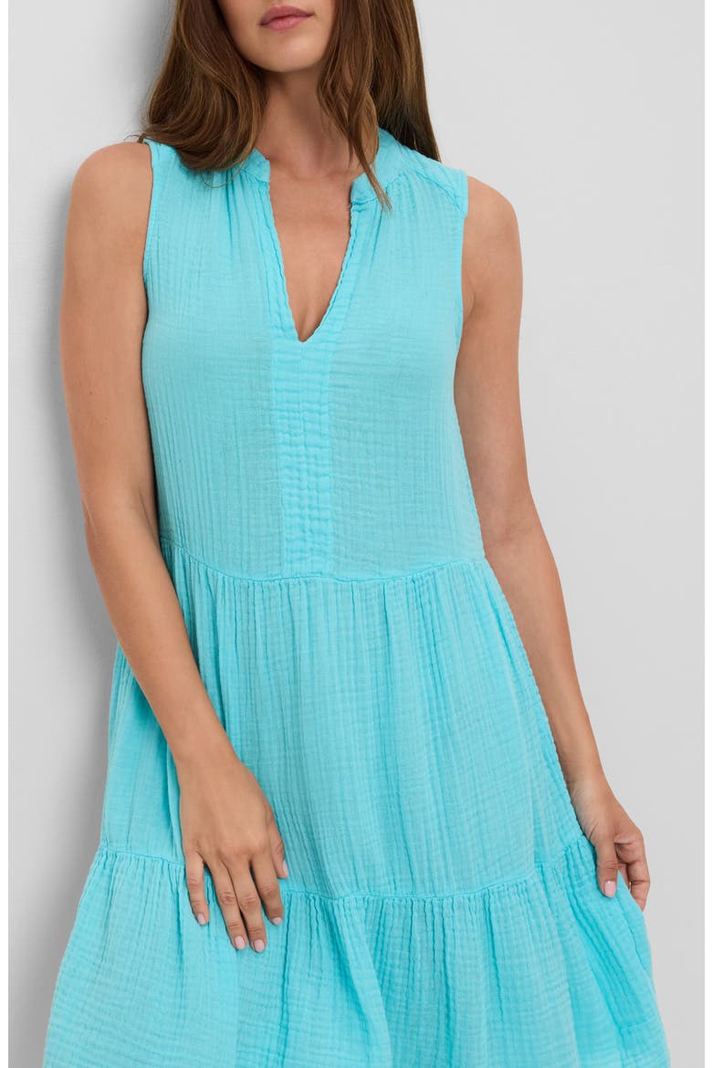 Daisy Cotton Gauze Babydoll Dress, Alternate, color, ARUBA