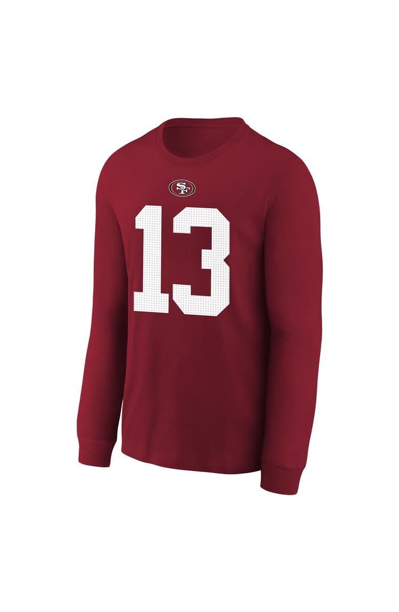Nike Youth Nike Brock Purdy Scarlet San Francisco 49ers Player Name 
Number Long Sleeve T-Shirt, Alternate, color, Scarlet