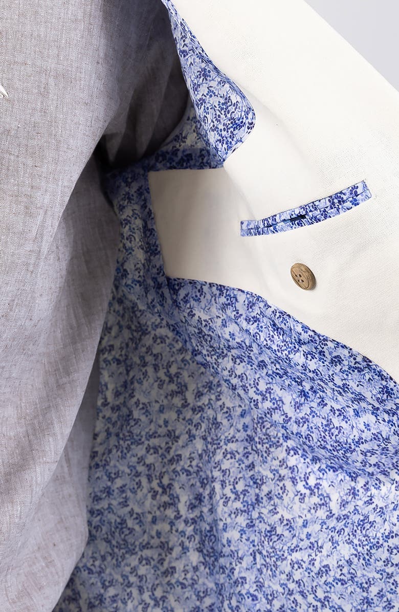 TailorByrd Textured Linen Blend Sport Coat, Alternate, color, Ecru