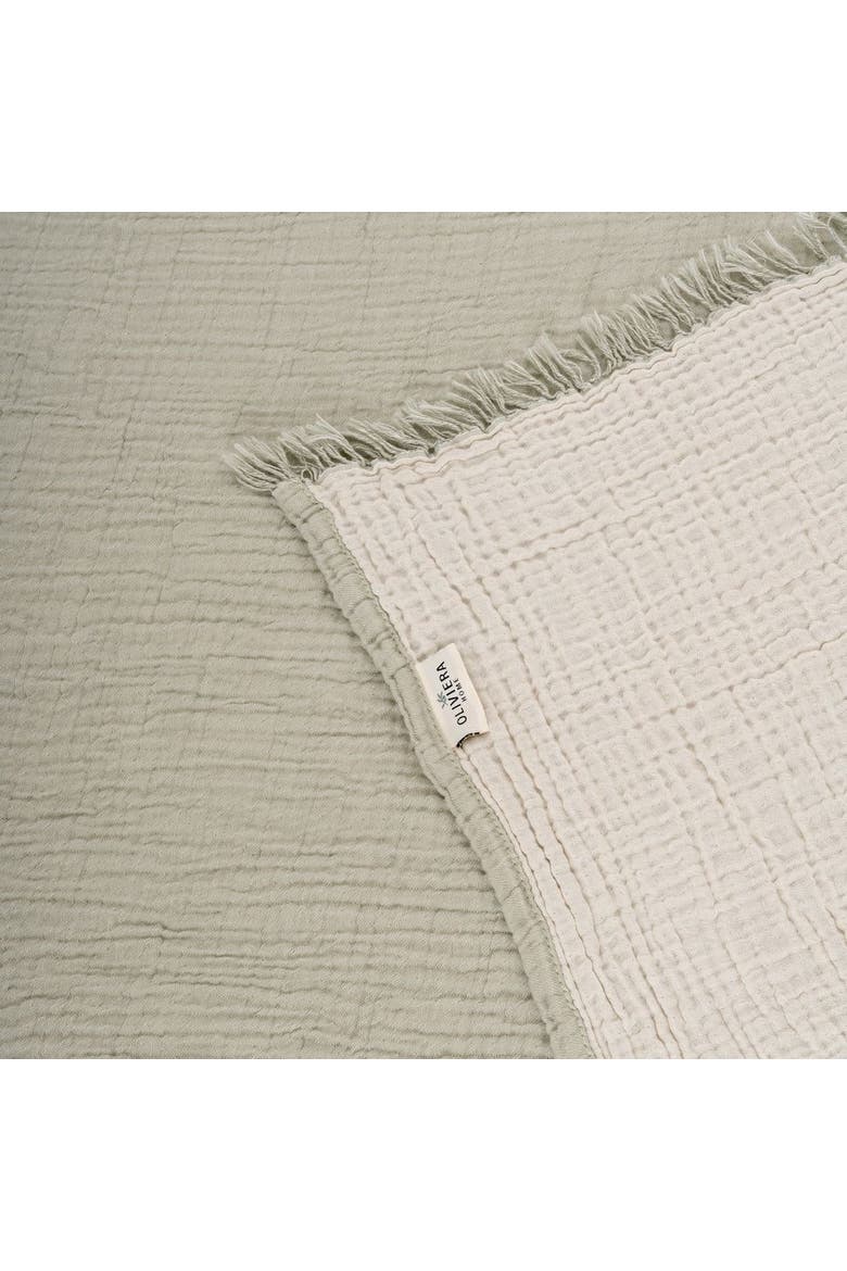 Soho Supersoft 4-Layer Cotton Gauze Blanket, Alternate, color, Sage Green