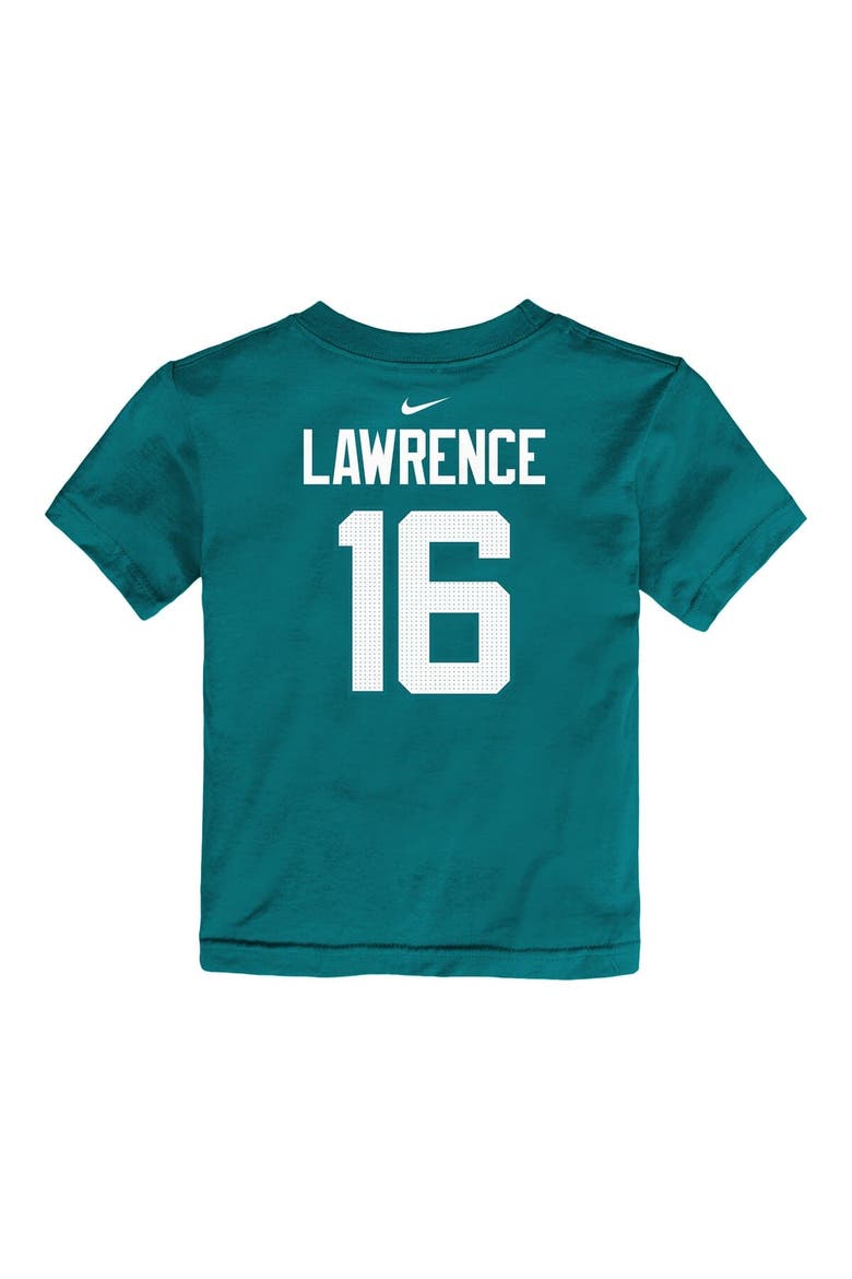 Toddler Nike Trevor Lawrence Teal Jacksonville Jaguars Player Name & Number T-Shirt, Alternate, color, Teal