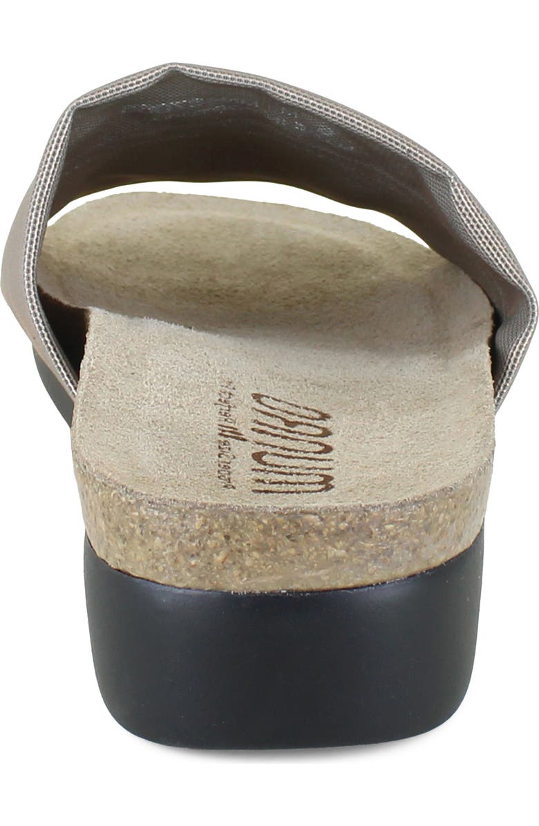 Munro Casita Slide Sandal, Alternate, color, Grey Metallic Rete