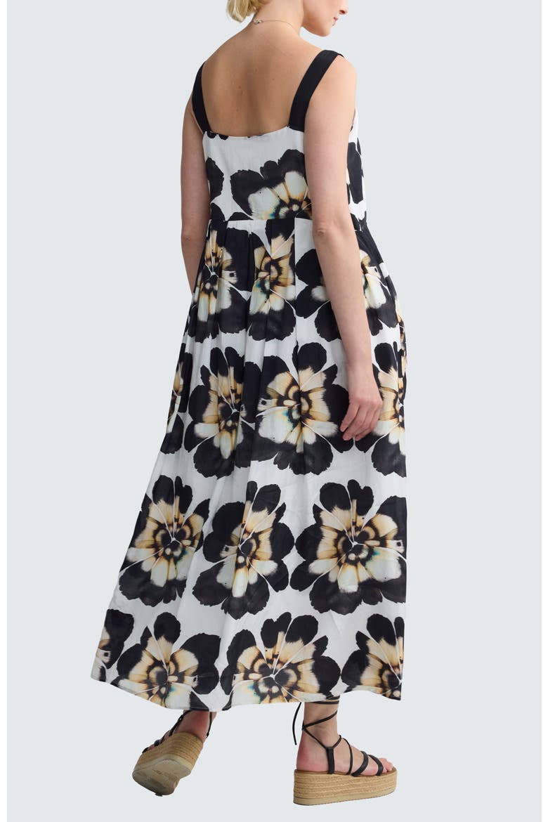Inara Floral Print Tiered Maxi Dress, Alternate, color, Beige