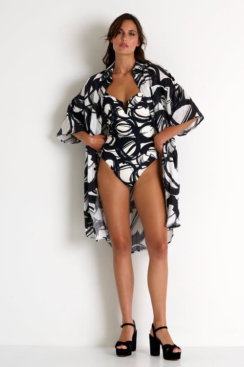 Shan Classic Elegant One-piece In Print