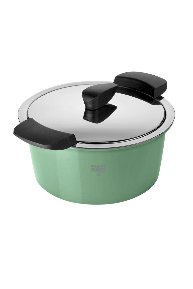 Hotpan Stainless Steel Cooking Pot with Insulated Bowl, 2.1-Quart, Main, color, Ocean