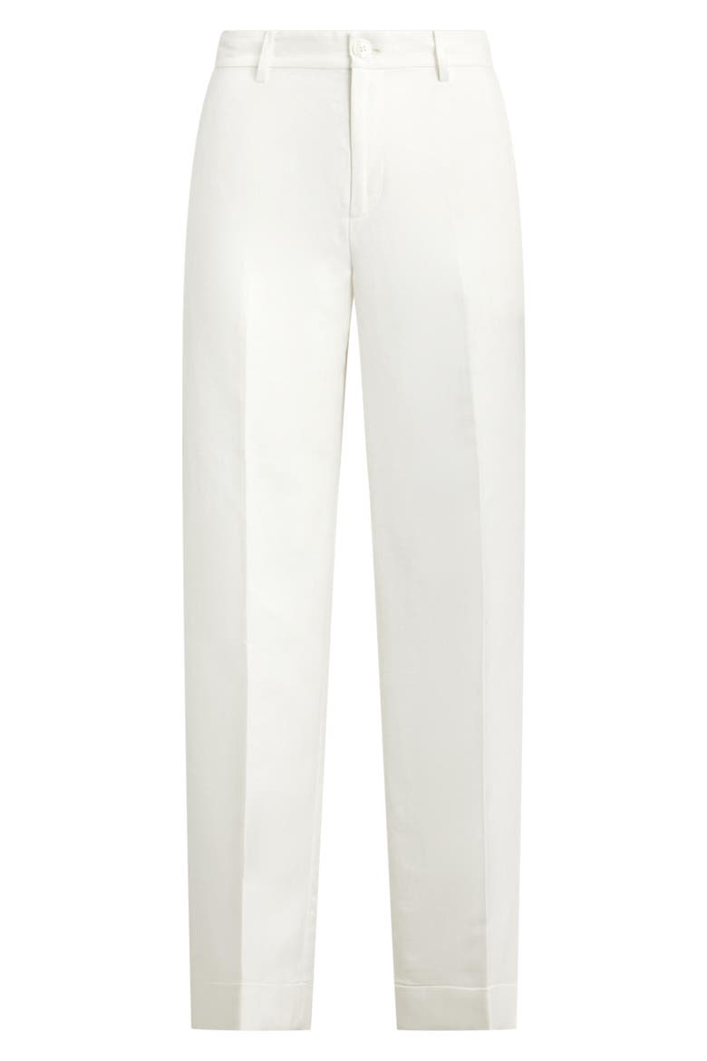 Linen Blend Wide Leg Pants, Alternate, color, WHITE
