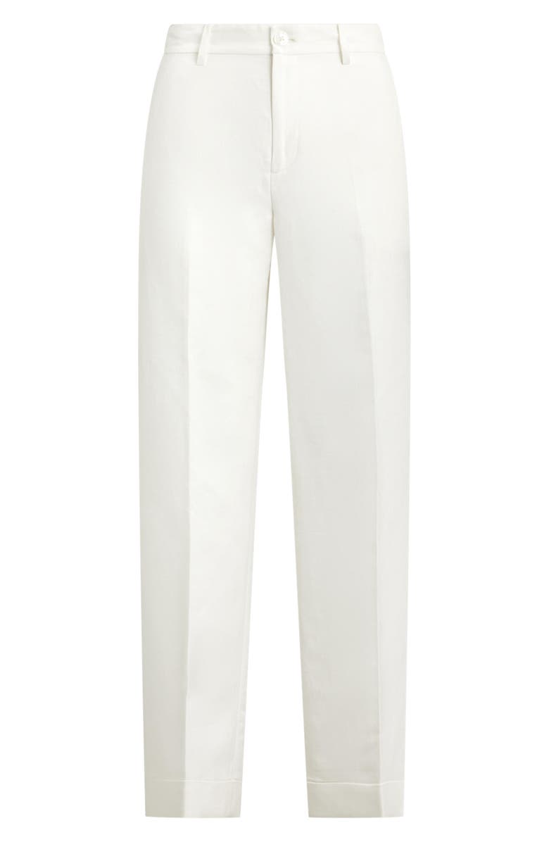 Lauren Ralph Lauren Linen Blend Wide Leg Pants, Alternate, color, White